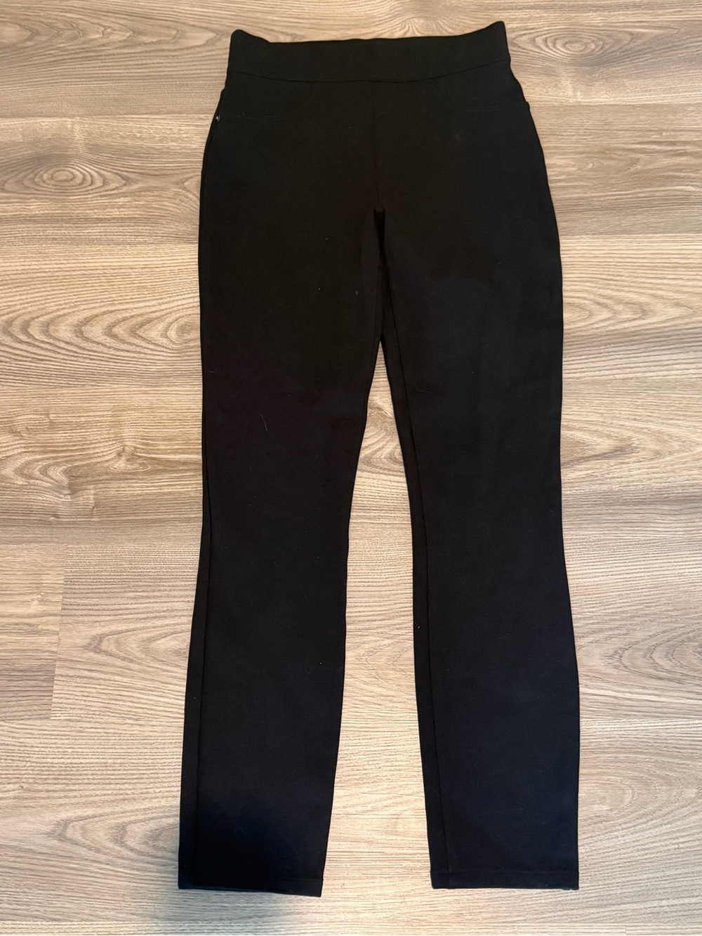 Spanx The Perfect Black Pant 4 Pocket Pull On Women’s size Small Tall Long Ankle